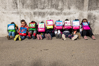 Kindergartenrucksack Glitzerlinie  Hai Glitzer