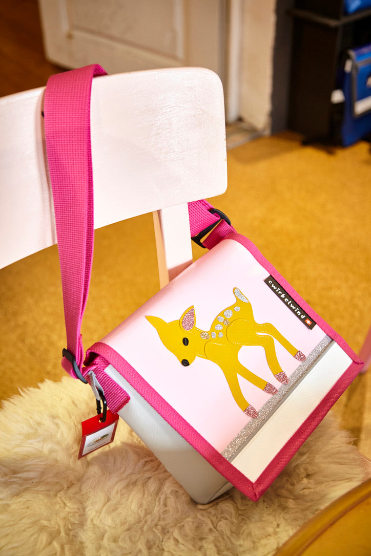 Kindergartentasche Rehkitz Glitzer