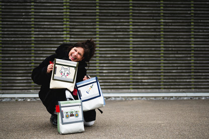 Kindergartenrucksack  Boho Tiger Glitzer