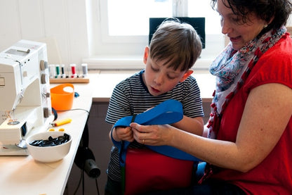 Kindergartentasche Polizeiauto Glitzer