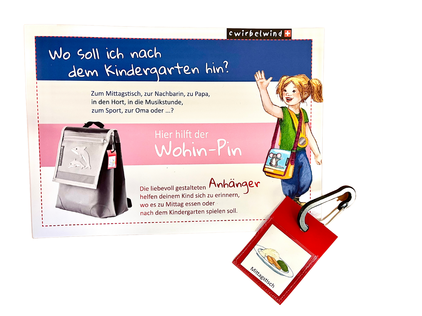 Kindergartentasche Kreativ blau