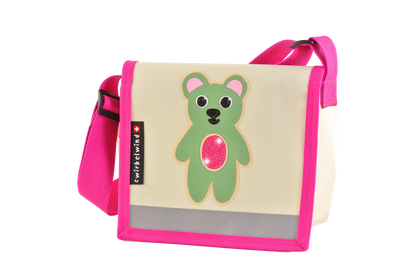 Kindergartentasche Bärli Glitzer Canvas