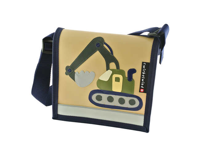 Kindergartentasche Bagger 3 Pastell