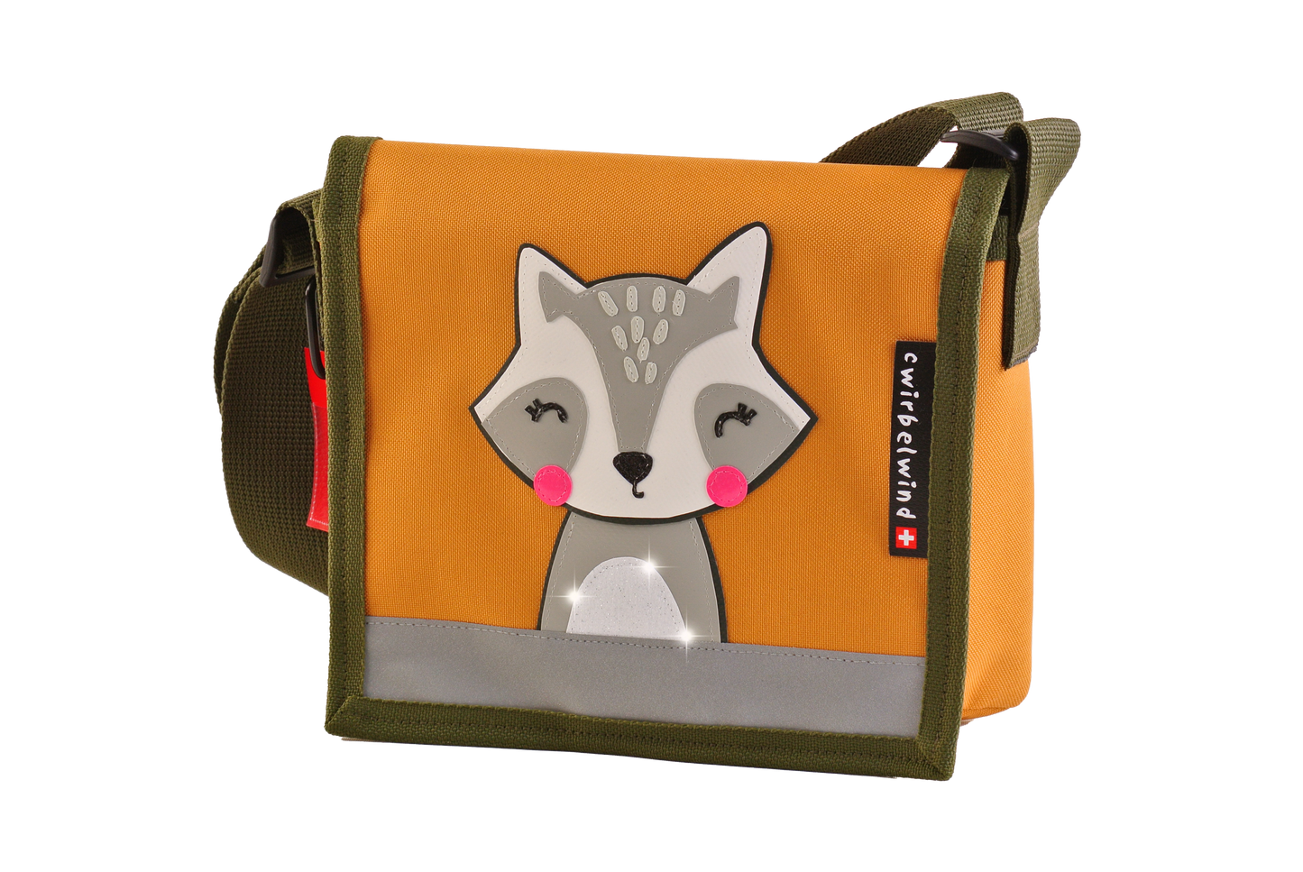 Kindergartentasche Boho Waschbär Canvas