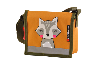 Kindergartentasche Boho Waschbär Canvas