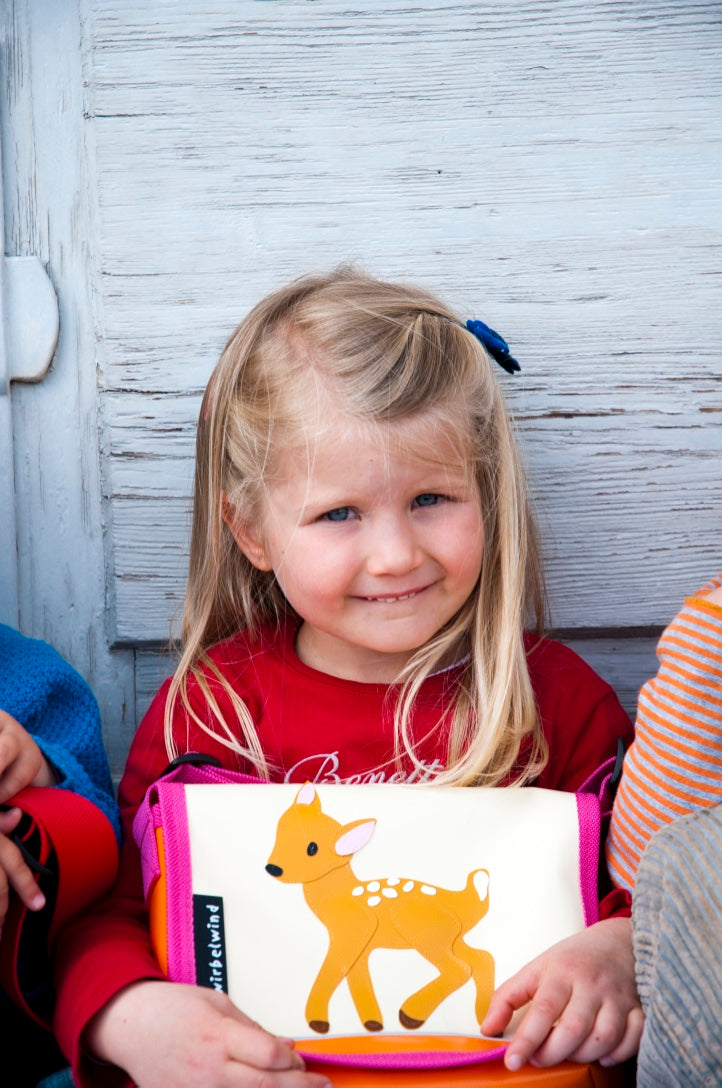 Kindergartentasche Rehkitz Glitzer