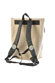 Kindergartenruckack Leinen-Blache Boho Rainbow Glitzer