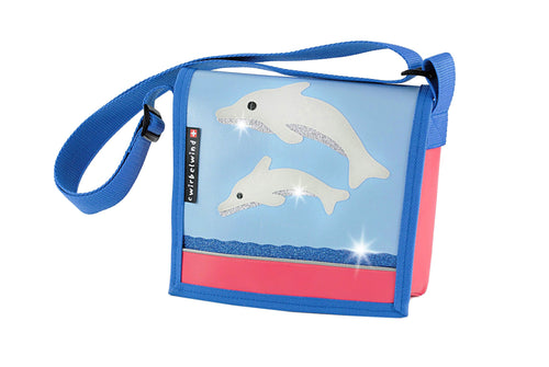 Kindergartentasche Doppeldelfin 2 Glitzer