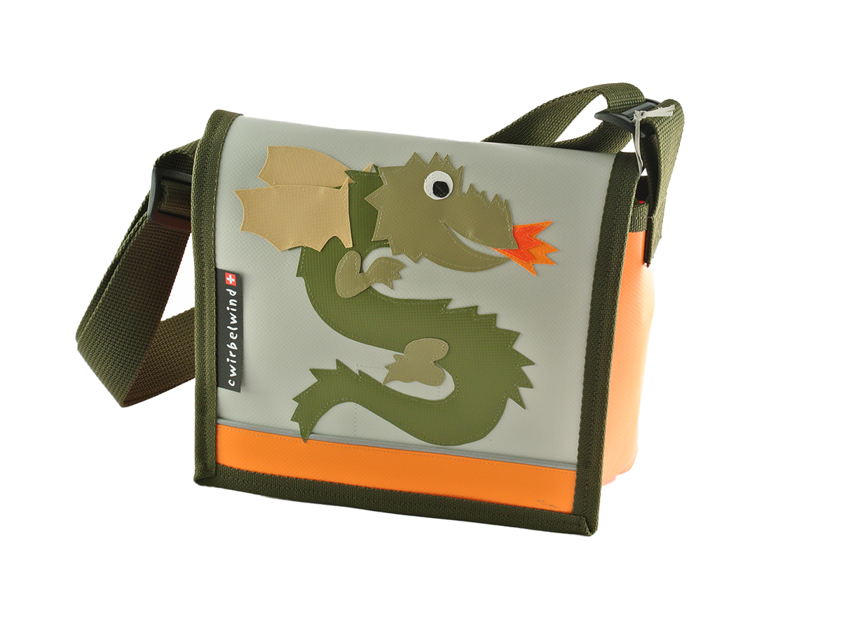 Kindergartentasche Drache Pastell
