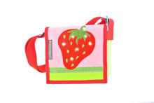 Kindergartentasche Erdbeere Glitzer