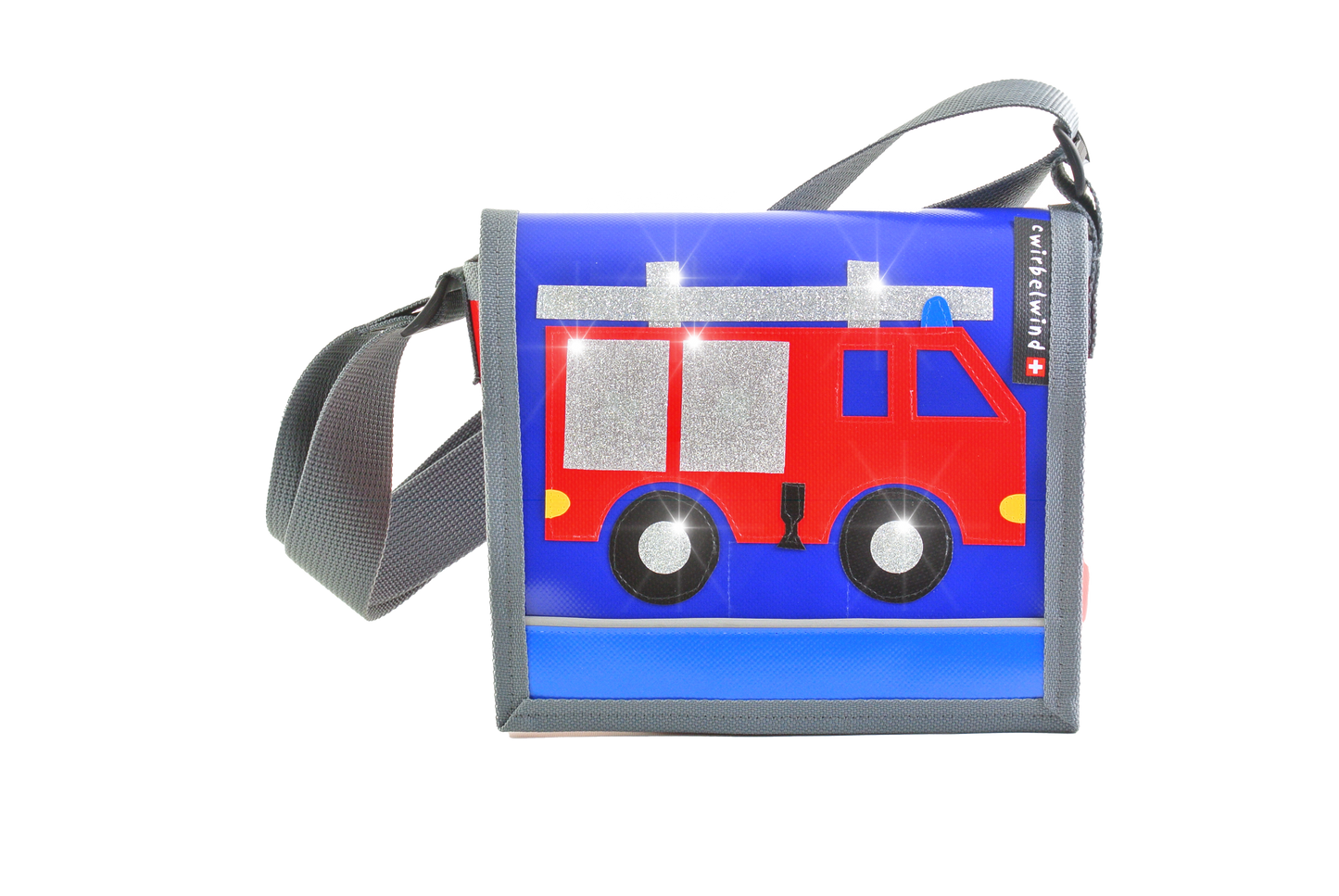Kindergartentasche Feuerwehr 3 Glitzer