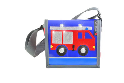Kindergartentasche Feuerwehr 3 Glitzer