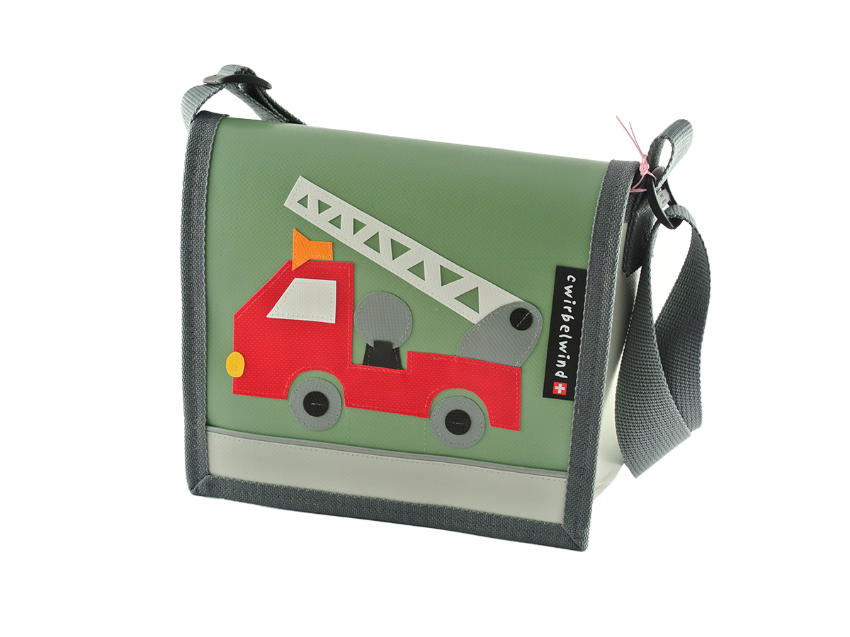 Kindergartentasche Feuerwehrauto Pastell