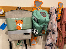 Kindergartenruckack Leinen-Blache Rotfuchs Glitzer