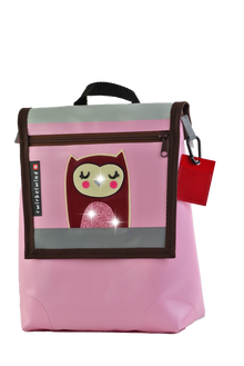 Kindergartenrucksack  Boho Eule Glitzer