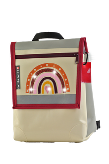 Kindergartenrucksack  Boho Regenbogen Glitzer