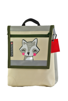 Kindergartenrucksack  Boho Waschbär Glitzer