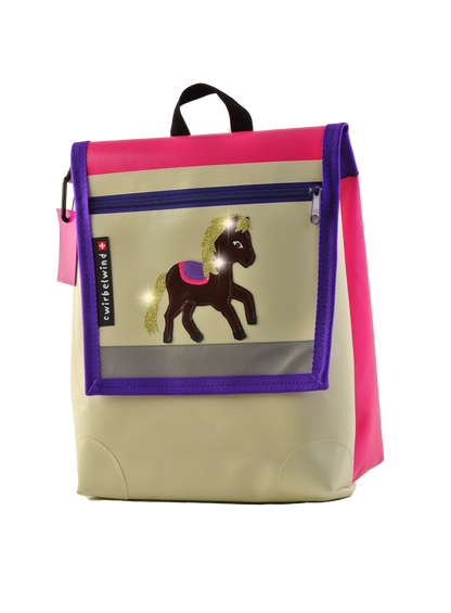 Kindergartenrucksack Rössli Camilla Glitzer Pastell