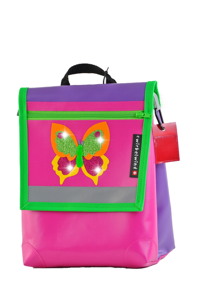 Kindergartenrucksack Schmetterling Emily Glitzer