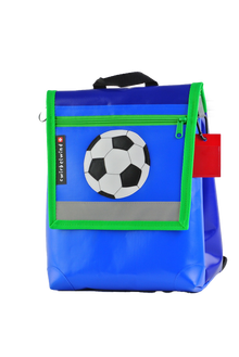 Kindergartenrucksack  Fussball blau