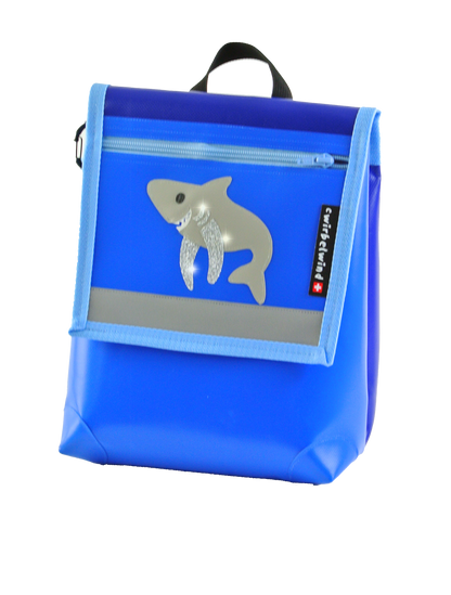 Kindergartenrucksack Glitzerlinie  Hai Glitzer