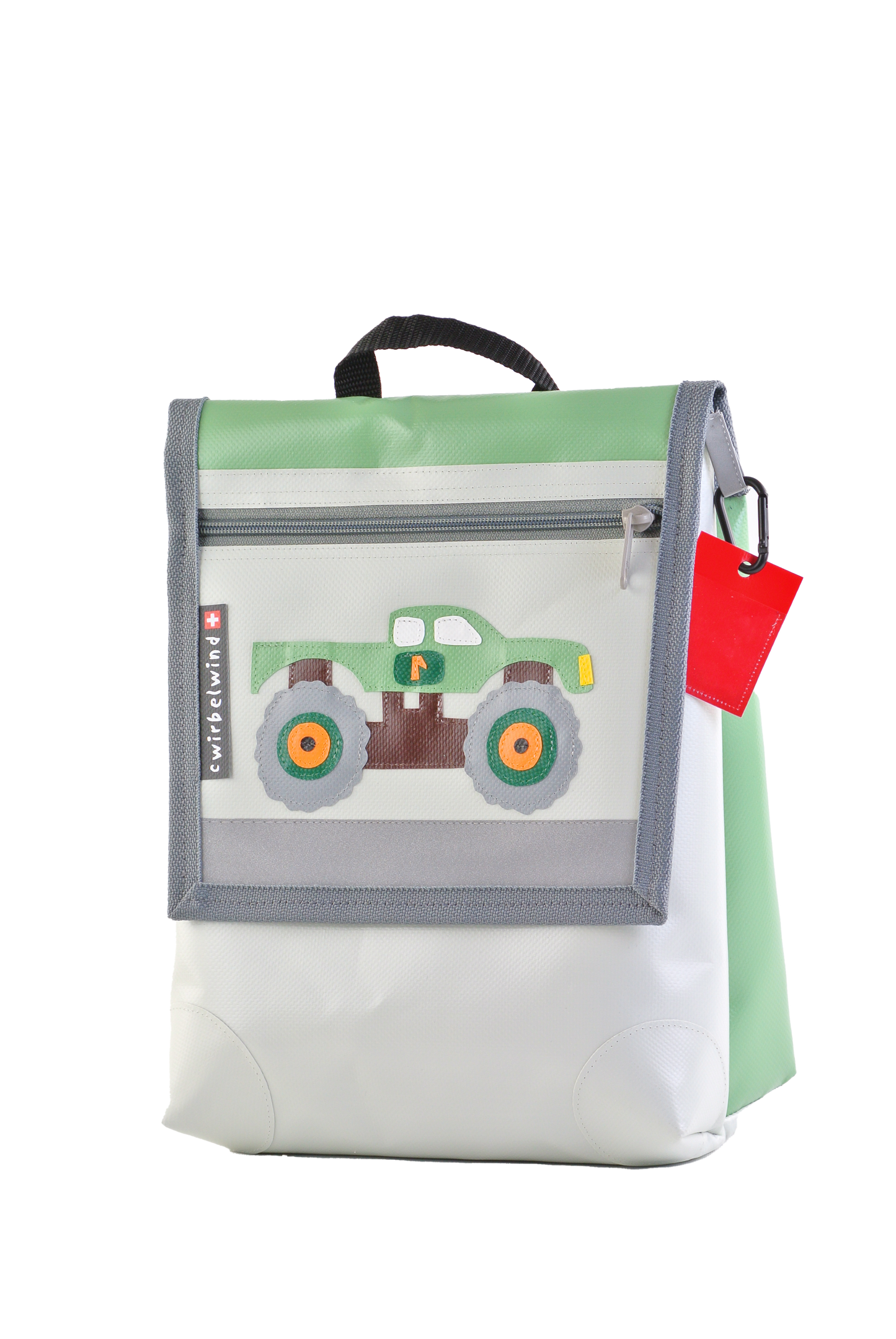 Kindergartenrucksack  Monstertruck Pastell