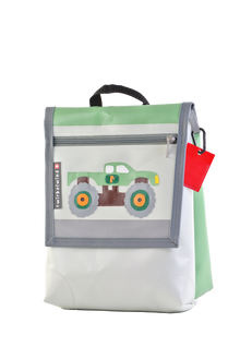 Kindergartenrucksack  Monstertruck Pastell