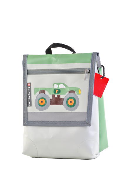 Kindergartenrucksack  Monstertruck Pastell