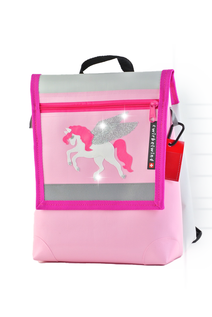 Kindergartenrucksack Glitzerlinie  Pegasus Glitzer