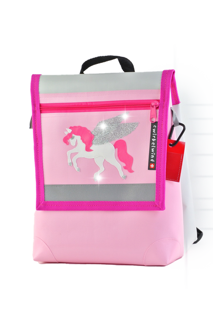 Kindergartenrucksack Glitzerlinie  Pegasus Glitzer