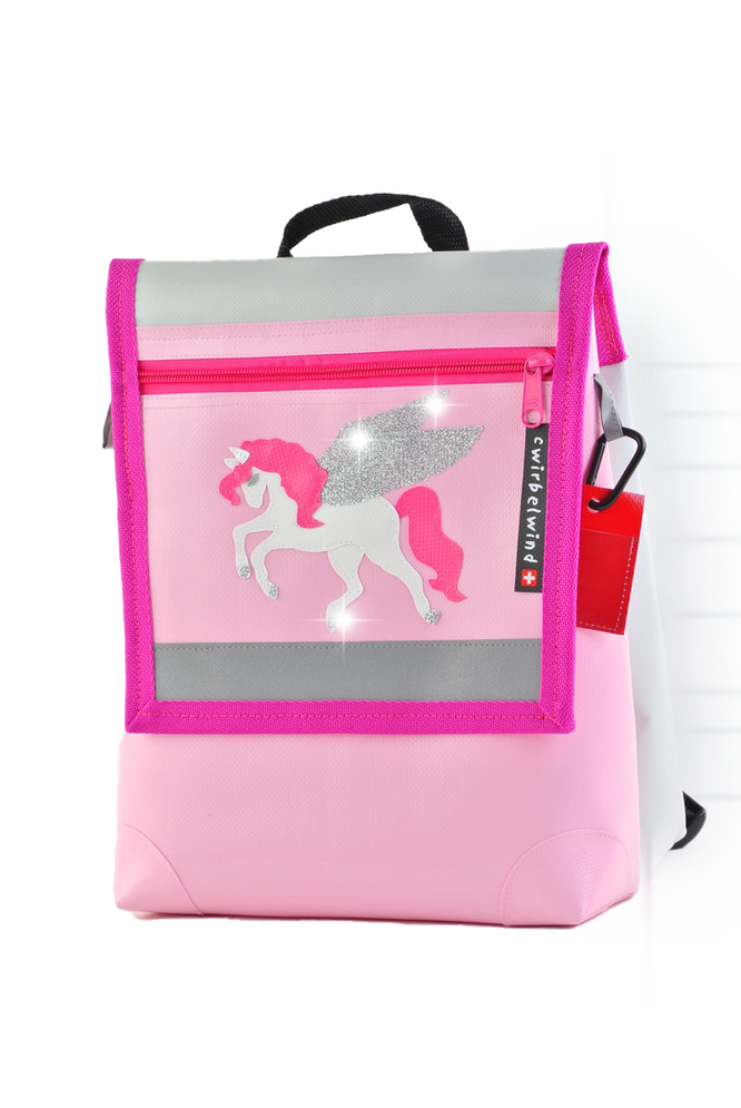 Kindergartenrucksack Glitzerlinie  Pegasus Glitzer