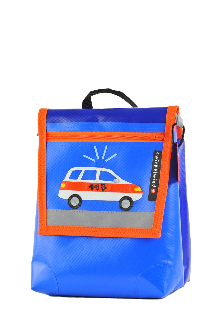 Kindergartenrucksack Polizeiauto