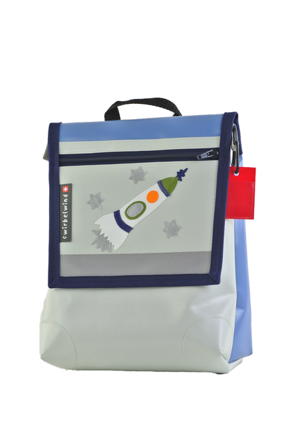 Kindergartenrucksack   Rakete Pastell