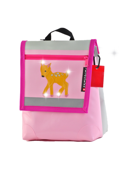 Kindergartenrucksack Rehkitz Glitzer