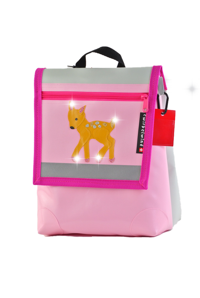 Kindergartenrucksack Rehkitz Glitzer