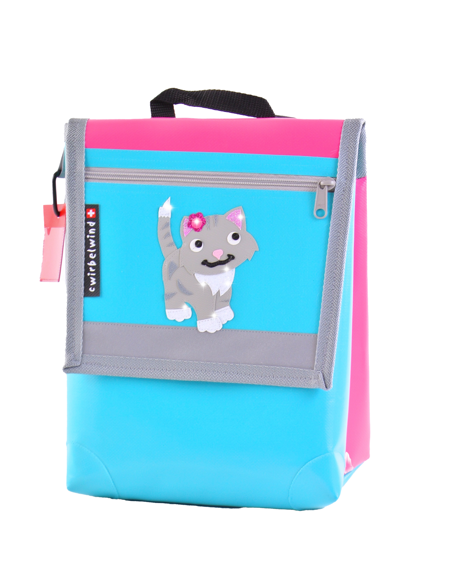Kindergartenrucksack Katze Sandrina Glitzer