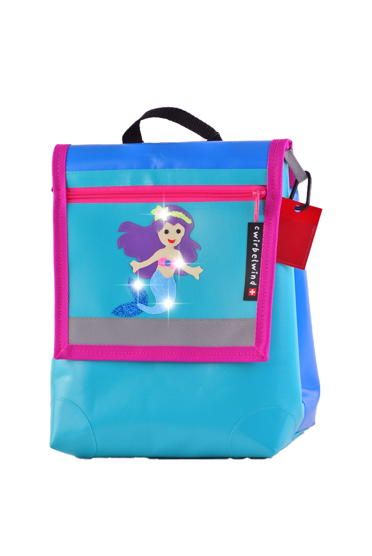 Kindergartenrucksack  Meerjungfrau Sirena Glitzer