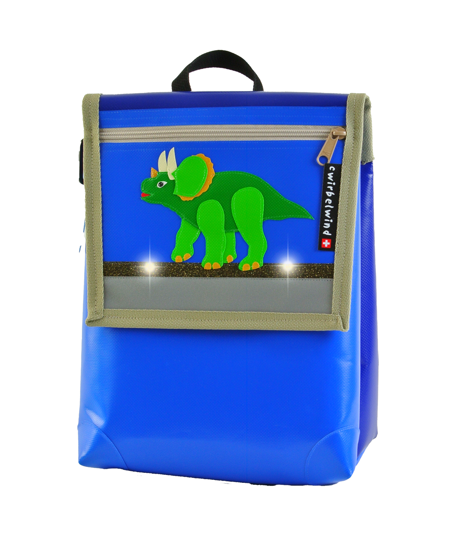 Kindergartenrucksack  Triceratops Glitzer