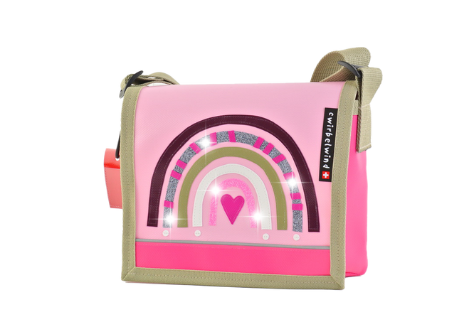 Kindergartentasche Boho Rainbow Glitzer