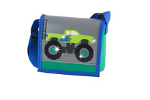 Kindergartentasche Monstertruck grün Glitzer