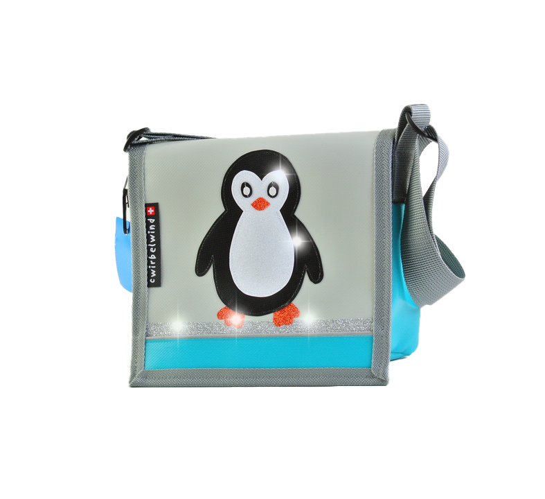 Kindergartentasche Pinguin 2 Glitzer