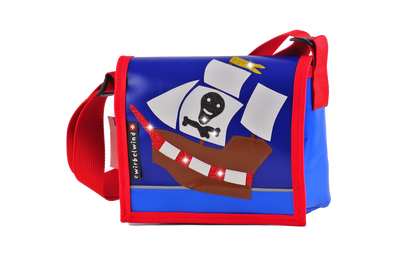Kindergartentasche Piratenschiff Glitzer