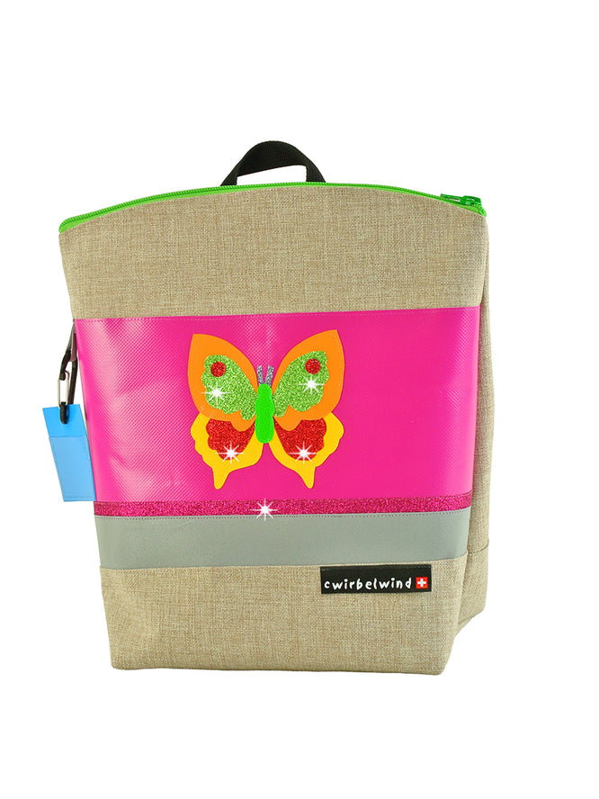 Kindergartenrucksack Leinen-Blache Emily Glitzer