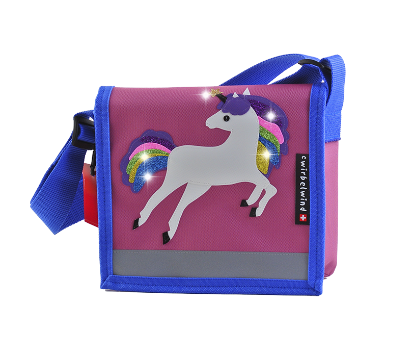 Kindergartentasche Unicorn Glitzer Canvas
