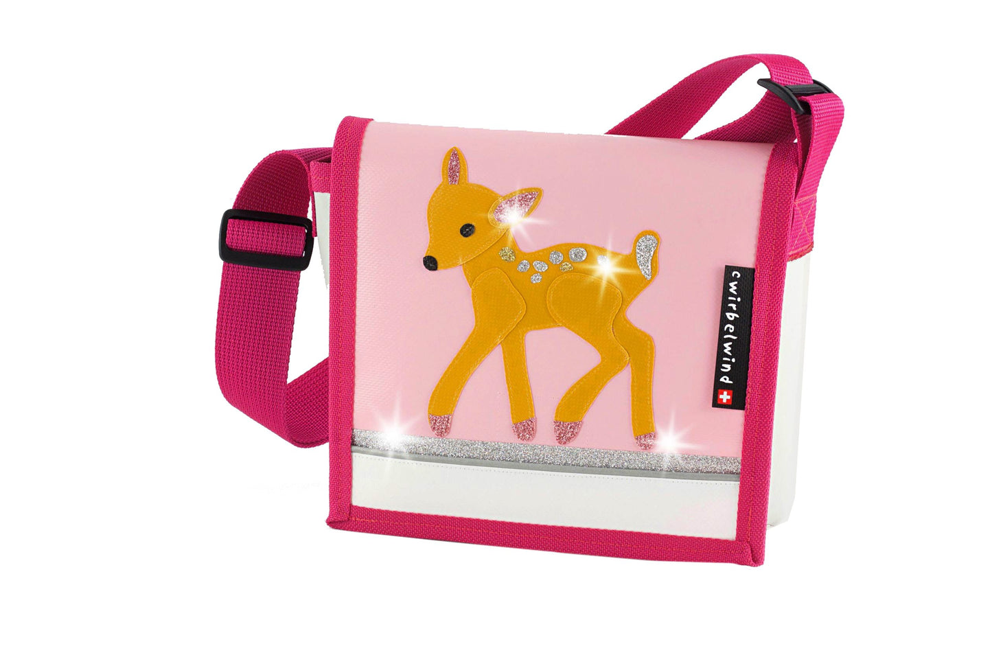 Kindergartentasche Rehkitz Glitzer