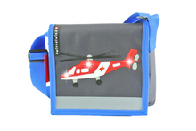 Kindergartentasche Rettungsheli Glitzer Canvas