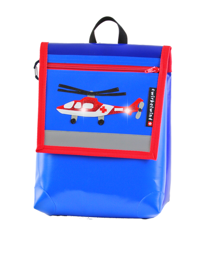 Kindergartenrucksack Rettungsheli Glitzer