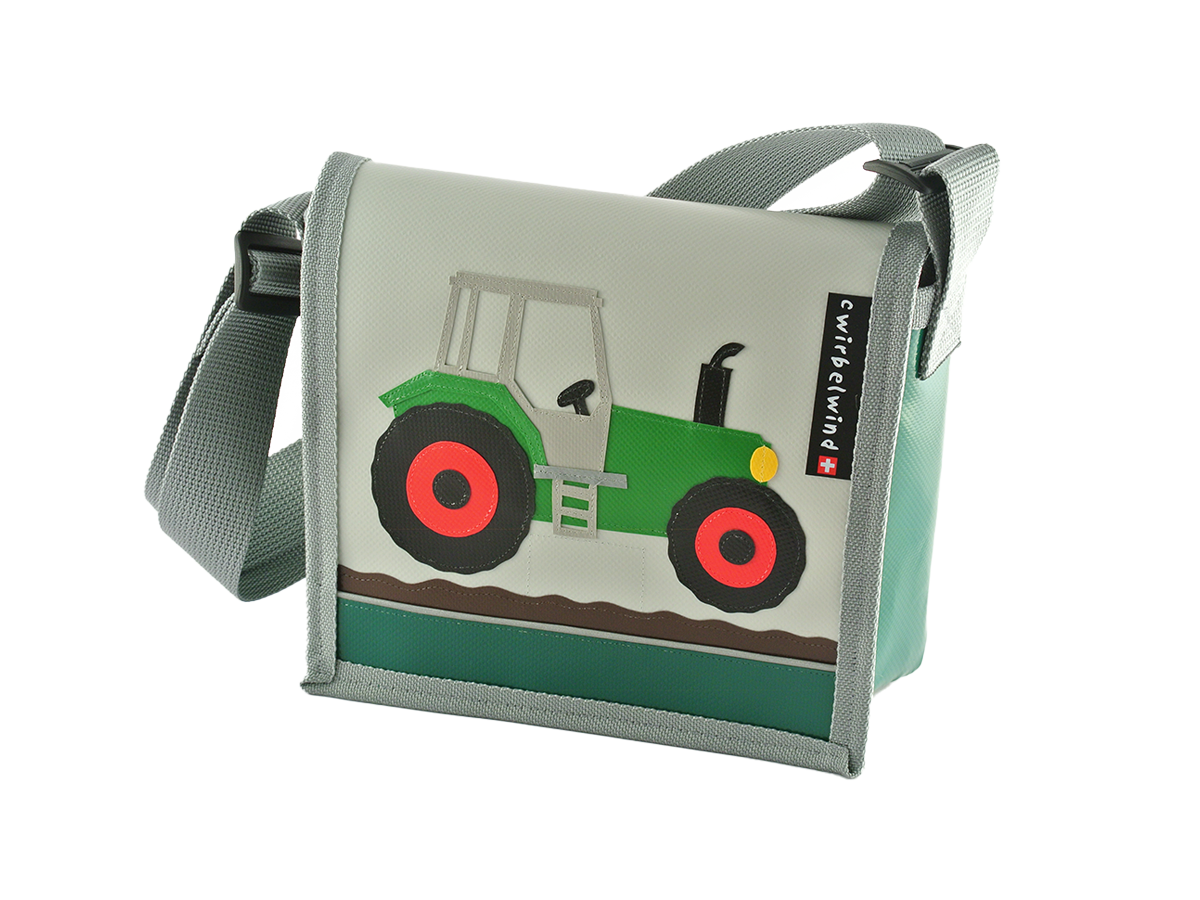 Kindergartentasche Traktor Pastell