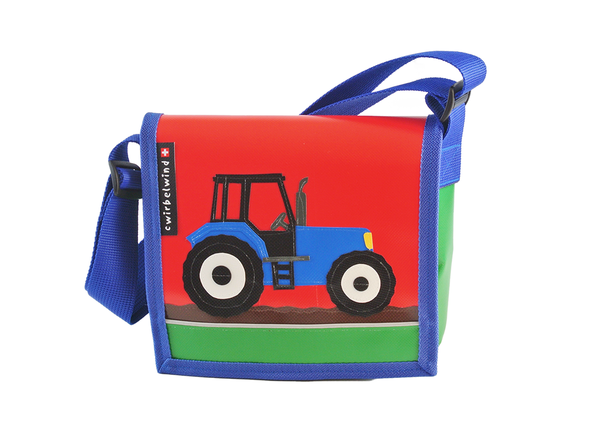Kindergartentasche Traktor blau