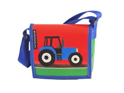 Kindergartentasche Traktor blau